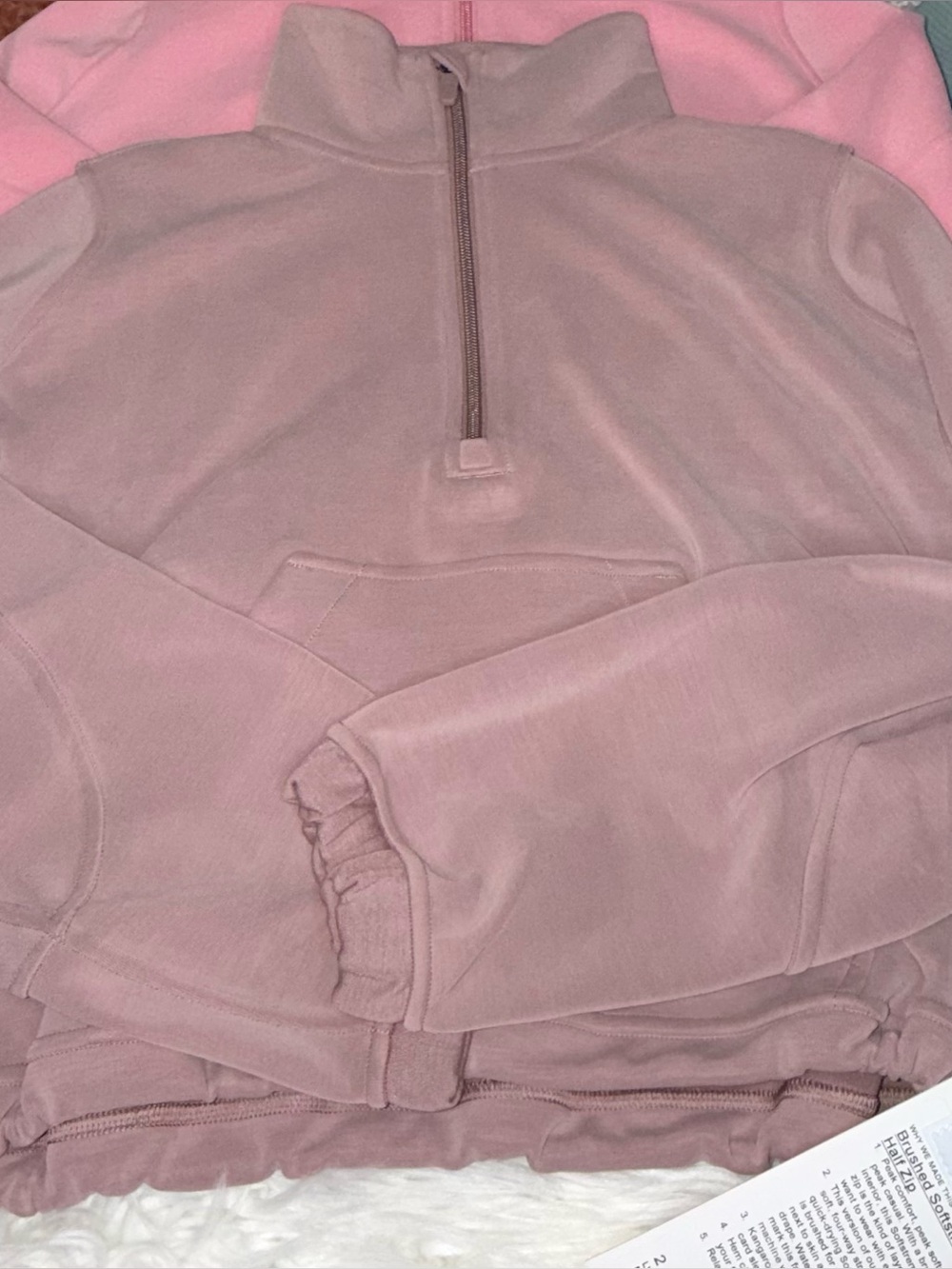 Lululemon Sz 2 nwt Brushed Softstreme
Half Zip
